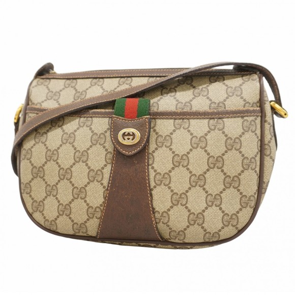 Gucci Supreme Bag GG Brown Sherry Shoulder - Picture 1 of 9